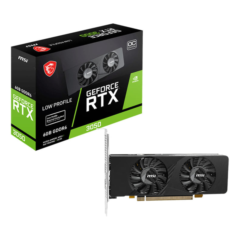 MSI GeForce RTX 3050 Low Profile E 6GB OC Graphic Card
