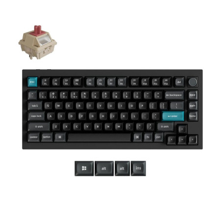 Keychron Q1 Ultra 8K Wireless Mechanical Keyboard - Black Red Switch