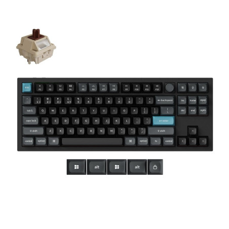 Keychron Q3 Ultra 8K Wireless Mechanical Keyboard - Black Brown