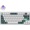 (Ex-Demo) Keychron Q1 HE QMK Fully Assembled Knob Wireless Custom Shell White Keyboard - Gateron Double-Rail Nebula Switch