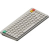 (Open Box) NuPhy Node75 Low-Profile Wireless Mechanical Lunar White Keyboard - Blush Nano Switch