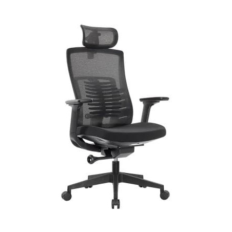 Fantech OC1 Ergonomic Office Chair With Adjustable Lumbar - Black