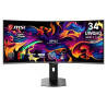 MSI MPG 341CQR X36 34" UWQHD QD-OLED  0.03ms 360Hz Curved G-SYNC Compatible Monitor