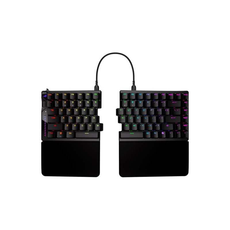 (Ex-Demo) ASUS ROG Falcata 75% Split Gaming Keyboard Hot-Swappable ROG HFX V2 Magnetic Switches Tri-Mode SpeedNova 8K Polling Ra