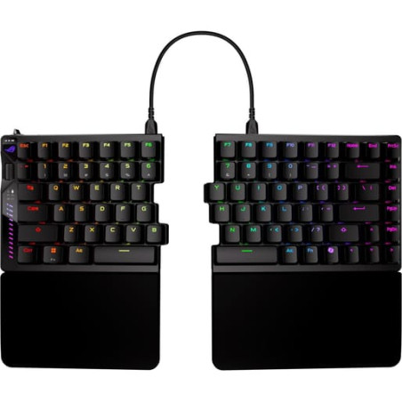 (Ex-Demo) ASUS ROG Falcata 75% Split Gaming Keyboard Hot-Swappable ROG HFX V2 Magnetic Switches Tri-Mode SpeedNova 8K Polling Ra