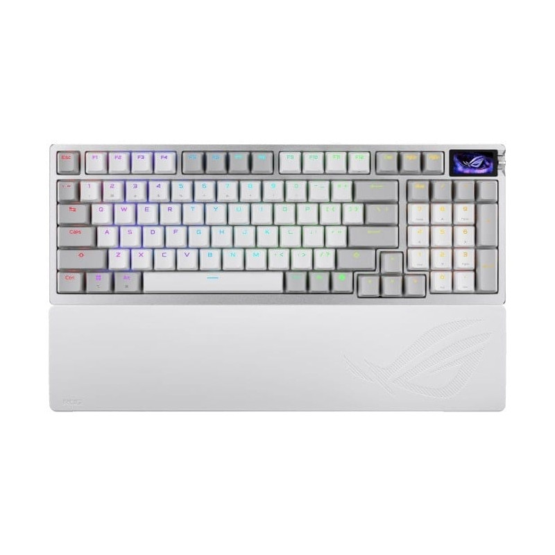 Asus ROG Azoth 96 HE Lite Gaming Mechanical Keyboard ROG HFX V2 Magnetic Hot-Sappable Switch Tri-mode OLED Display 8K Polling Ra