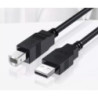 HP DHC-PT100-1M USB-A to USB-B v2.0 cable 1M Black