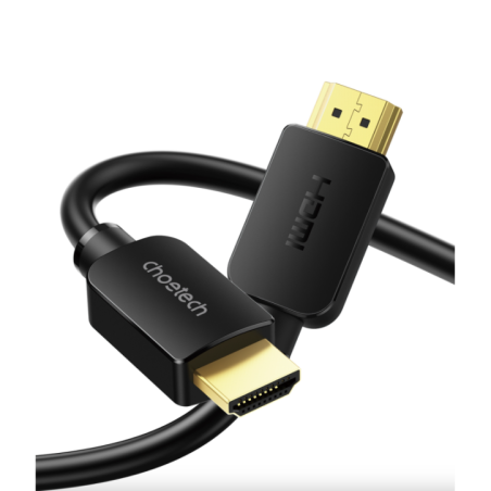 CHOETECH XHH-TP20 8K HDMI 2.1 Cable 8K@60Hz 48Gbps 2M Braided Cable - Black