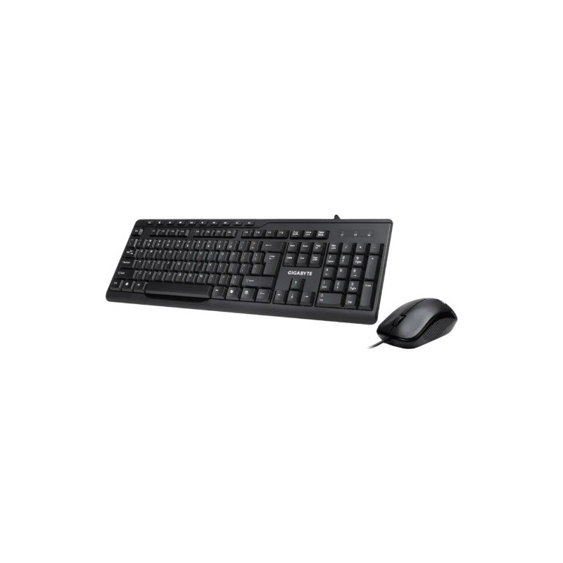 (LS) Gigabyte KM6300 USB Wired Keyboard & Mouse Combo multimedia controls 1000dpi Adjustable Portable slim receiver Stylish desi