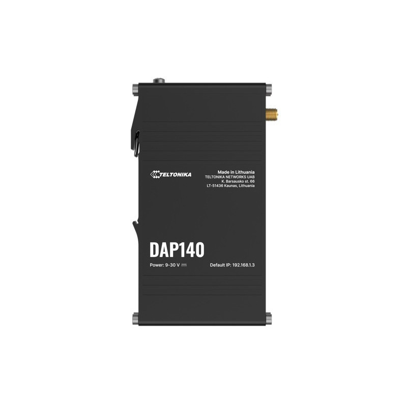 Teltonika DAP140 Industrial Wireless Access Point with Mesh Wi-Fi & Fast Roaming, 2 x 10/100 RJ45, Dual LAN & Passive PoE-In, DI
