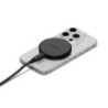 Cygnett ChargePuck Qi2 15W Fast Wireless Charger -Black(CY5061CCRGP), Compact & Lightweight,1.2M USB-C Cable,Perfect for Travel,