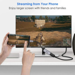 CHOETECH HUB-H21 USB-C to HDMI 4k@60Hz Braided Video Cable Cord Adapter