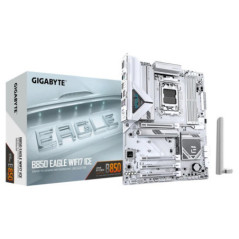 Gigabyte B850 EAGLE WF7 ICE, AMD AM5, 4 x DDR5 up to 256 GB, 1 x HDMI, 4 x PCI Express x16, 3 x M.2, 6 x USB 3.2, 2.5GbE LAN