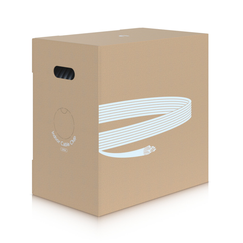 Ubiquiti UniFi Indoor Cable Cat6A CMP, Category 6A Ethernet Cable, High-Speed Deployments In Environments, Require Plenum-Rated 