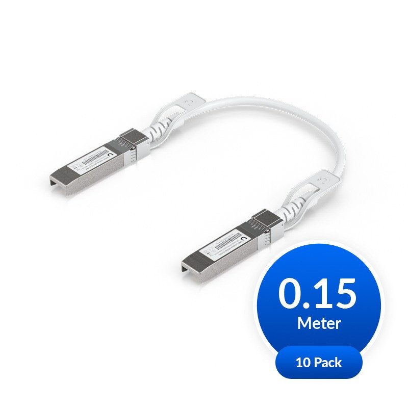 Ubiquiti Uplink Cable, Direct Attach Cable,10 Pack, Auto Link Optimization, Seamless 1G SFP, 10G SFP+, 25G SFP28 Interconnects B