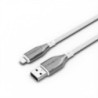 Cygnett Armoured Braided Lightning to USB-A (2.0) (1M) Cable - White (CY4659PCCAL), 2.5A/12W, 480Mbps, Turbo Charge, Apple iPhon
