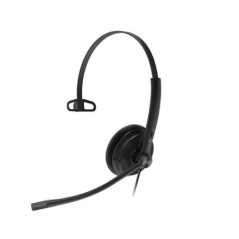 Yealink YHS34 Lite Mono Wired Headset with QD to RJ Port, Wideband Noise-Canceling Headset, Monaural Ear, RJ9, QD Cord, Foamy Ea