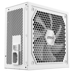 MSI MAG A1000GL PCIE5 ATX Power Supply Uni - White, 1000W, 80+ Gold, Fully Modular, PCIe5 600W, 135mm FDB Fan, Active PFC, 100-2