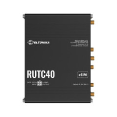 Teltonika RUTC40 GLOBAL 4G EDGE ROUTER, Dual-core, Dual-band Wi-Fi 6, connectivity powered by a Telit modem, eSIM, PSU included.