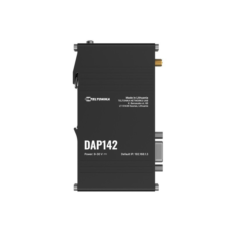 Teltonika DAP142 Industrial Access Point with RS232 & Dual RJ45, Seamless Mesh Wi-Fi 4, Passive PoE & DIN-rail Ready, PSU exclud