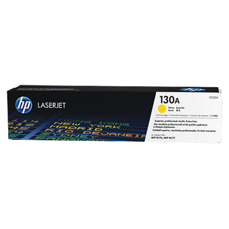 HP 130A YELLOW LASERJET TONER CARTRIDGE-M153/M176/M177