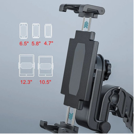 USP Universal In-Car Tablet Mount Dash Windscreen Holders - Black, Compatible with tablets 7â11.9', Portrait/landscape viewing