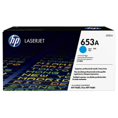 HP 653A CYAN LASERJET TONER CARTRIDGE MFP M680 16500 pages