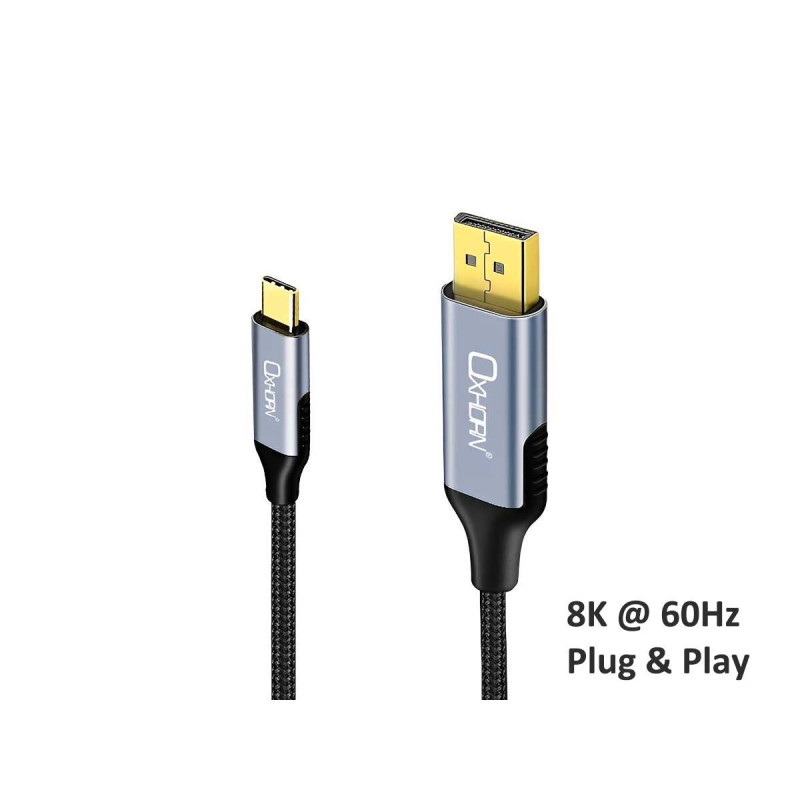 OXHORN CB-CD-802 USB C to DP Cable 2m