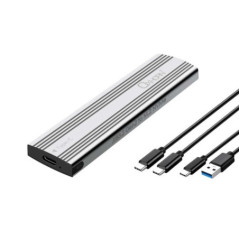 OXHORN UM-311S USB C 3.2 Gen 2 M.2 NVMe Enclosure Silver