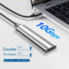 OXHORN UM-311S USB C 3.2 Gen 2 M.2 NVMe Enclosure Silver