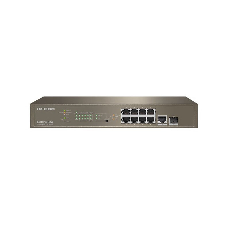 IP-COM (G5310P-8-150W) 10-port L3 Cloud Managed PoE Switch