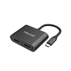 VOL CNV USB-C-M-DUAL-DP-F-ADAPTER-VL-UC2DP-S