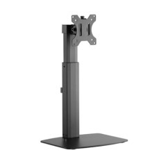 Brateck Single Free Standing Screen Pneumatic Vertical Lift Monitor Stand Fit Most 17'-32' Flat and Curved Monitors Up to 7 kg V