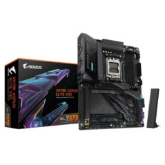 Gigabyte X870E AORUS ELITE X3D AM5 ATX, Ryzen 9000/8000/7000, 4ÃDDR5 256GB, PCIe 5.0 M.2, USB4, Wi-Fi 7, BT 5.4, 5GbE LAN, ALC1