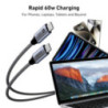 BENFEI 000383GY USB-C to USB-C Cable (4K@120Hz), 100W PD Fast Charging, 10Gbps Data Transfer for I-phone 15/16/17 and Samsung / 