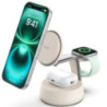 Belkin UltraCharge Pro 3-in-1 Wireless Qi2 Charging Dock + 45W USB-C PSU + USB-C Cable (1.5M) - White (WIZ040auSD), 25W, CEW $25