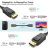 BENFEI 00052BK [VESA Certified] DP to DP Male to Male Cable 4.5M Supports 8K@60Hz Compatible with Lenovo, Dell, HP, ASUS and Mor