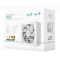 DeepCool PQ1200G WH 1200W Gamer Storm 80+ Gold/Cybenetics Fully Modular ATX Power Supply 120mm Fan, Japanese Capacitors, DC to D