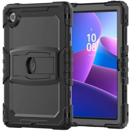 USP Rugged Lenovo Idea Tab 11 (11') Case Black - Built-in-Kickstand, Hand & Shoulder Strap, DropProof, 3 Years Warranty