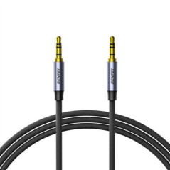 BENFEI 427GY 5M 3.5mm TRRS Male to Male Audio Cable, 4-Pole Stereo Mic Aux Cable, Nylon Braided Headphone Jack Cord