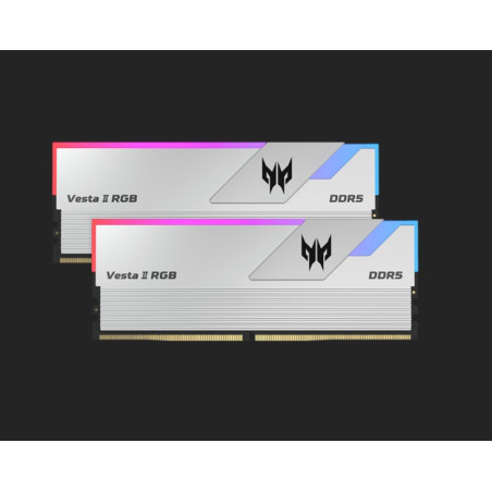PREDATOR VESTAII DDR5 6000 MHz 32GB (16GB*2) 1R*8 PC5 6000 CL36-45-45-96 Supports XMP 3.0 & EXPO Silver BL.9BWWR.653