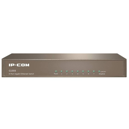 IP-COM (G1008) 8-Port Gigabit Unmanaged Desktop Switch, 4kv lightning protection