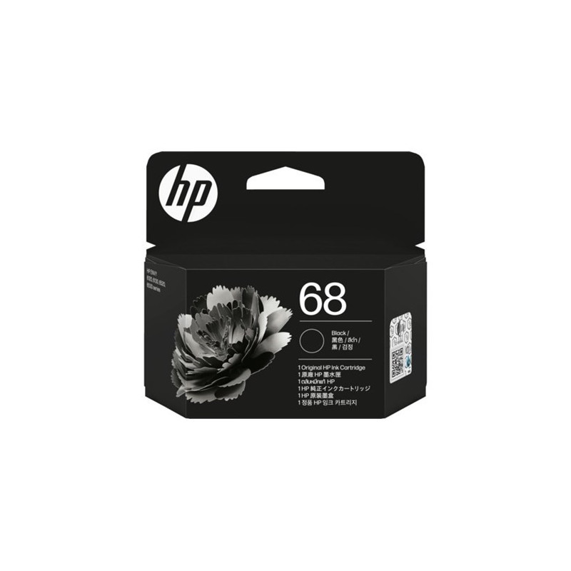 HP 68 BLACK ORIGINAL INK CARTRIDGE 160 PAGE YIELD FOR ENVY 6120 6130 6520 6530
