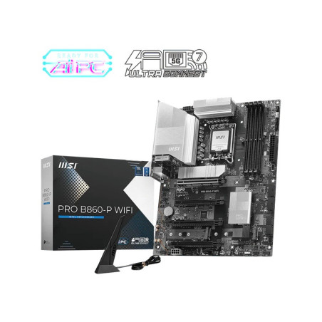 MSI PRO B860-P WIFI, INTEL B860, 4x DDR5 256GB, 1x HDMI, 4x PCI-E x16, 3x M.2, 4x SATA, 8x USB 2.0, IntelÂ® Wi-Fi 7