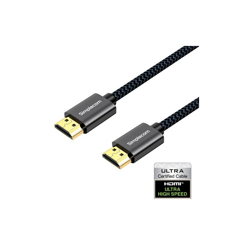 Simplecom SBT002 Ultra High Speed HDMI 2.1 Cable Nylon Braided 48Gbps 8K@60Hz