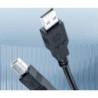 HP DHC-PT100-1.5M USB-A to USB-B v2.0 cable 1.5M Black