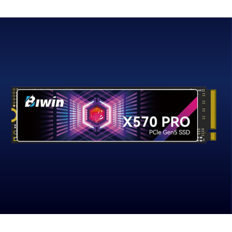 BIWIN Black Opal 8TB X570 PRO PCIe Gen5Ã4, NVMe 2280 Up to 14000/13000 MB/s BX570DN08TB-RGX - 5 Year Warranty