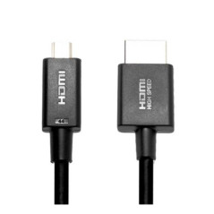 Oxhorn HDMI to Micro HDMI Cable 1.8m - 1.4v 19 (+1) pins A Male to D Male 34AWG, 100% copper wire, OD4.2mm RoHS