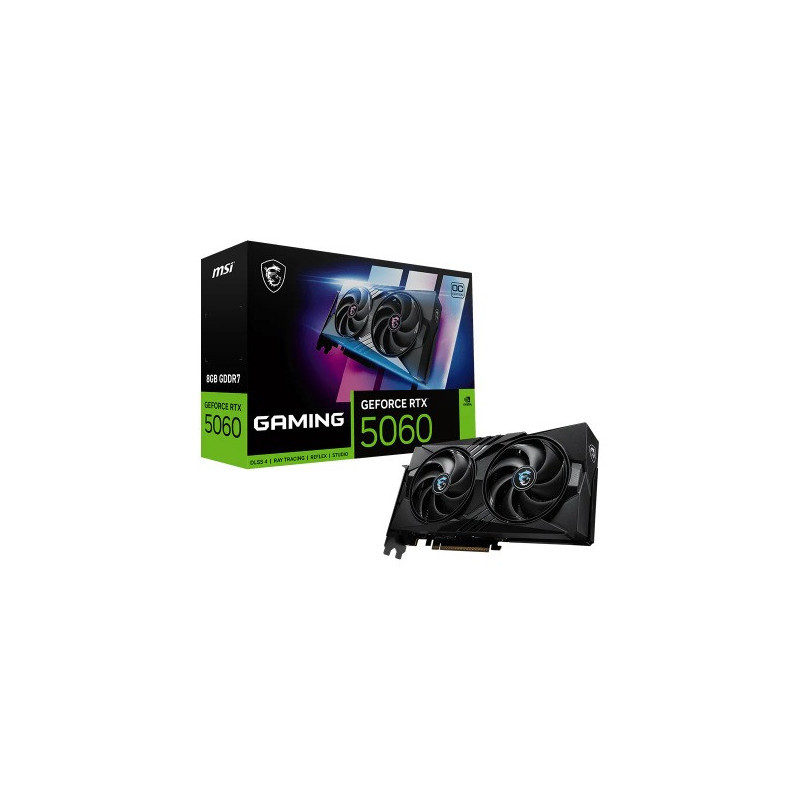 MSI nVidia GeForce RTX 5060 8G GAMING OC, PCI ExpressÂ® Gen 5 x16, Boost: 2625 MHz, CUDA 3840 Units, 8GB GDDR7, . HDMIâ¢ x 1