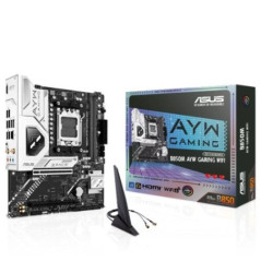 ASUS AMD B850M AYW GAMING WIFI, AM5, 2DIMM, 128GB DDR5, 8200+MT/s, PCIe5.0 x16, x2 M.2, WiFi6, 2.5GbE, USB 10Gbps, HDMI2.1